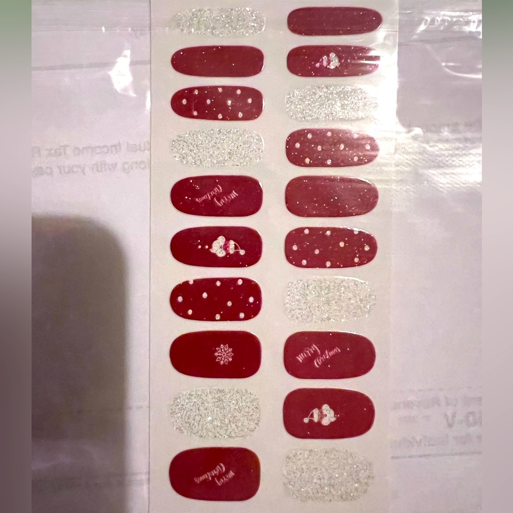 Holiday nail stickers/wraps